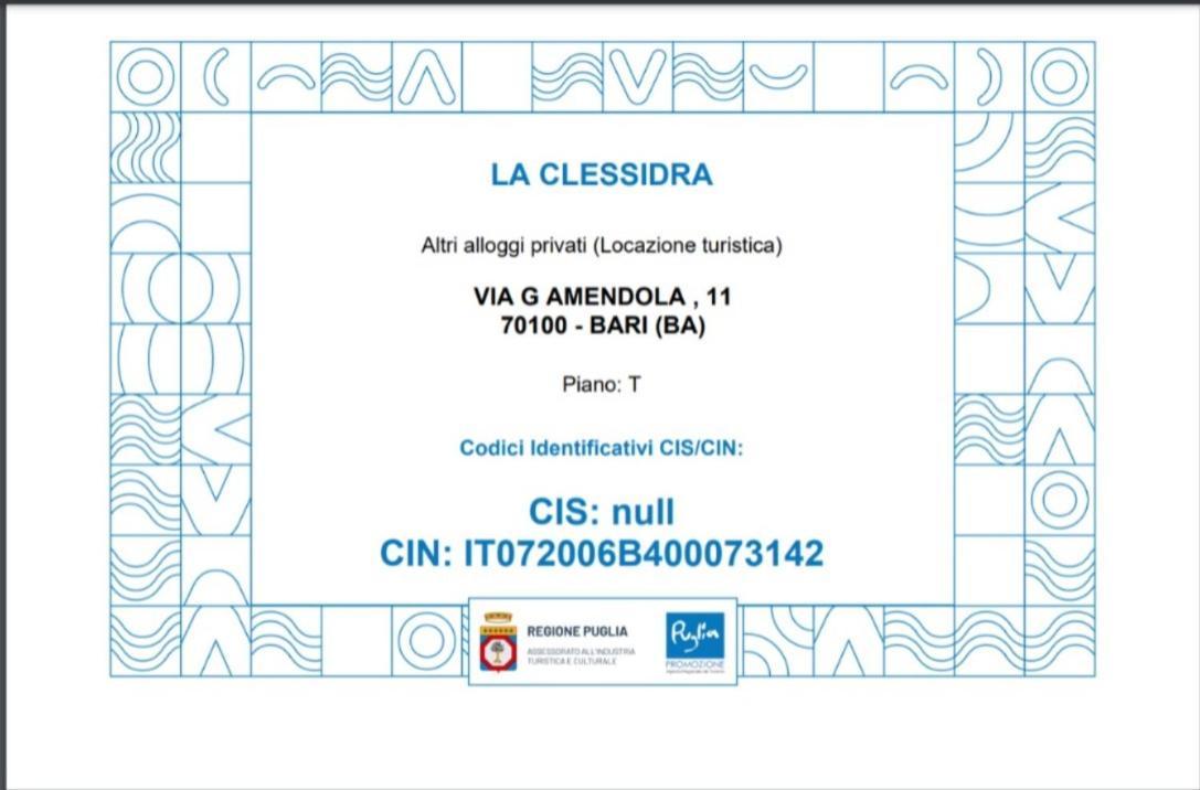 La Clessidra B&B Bari Zewnętrze zdjęcie